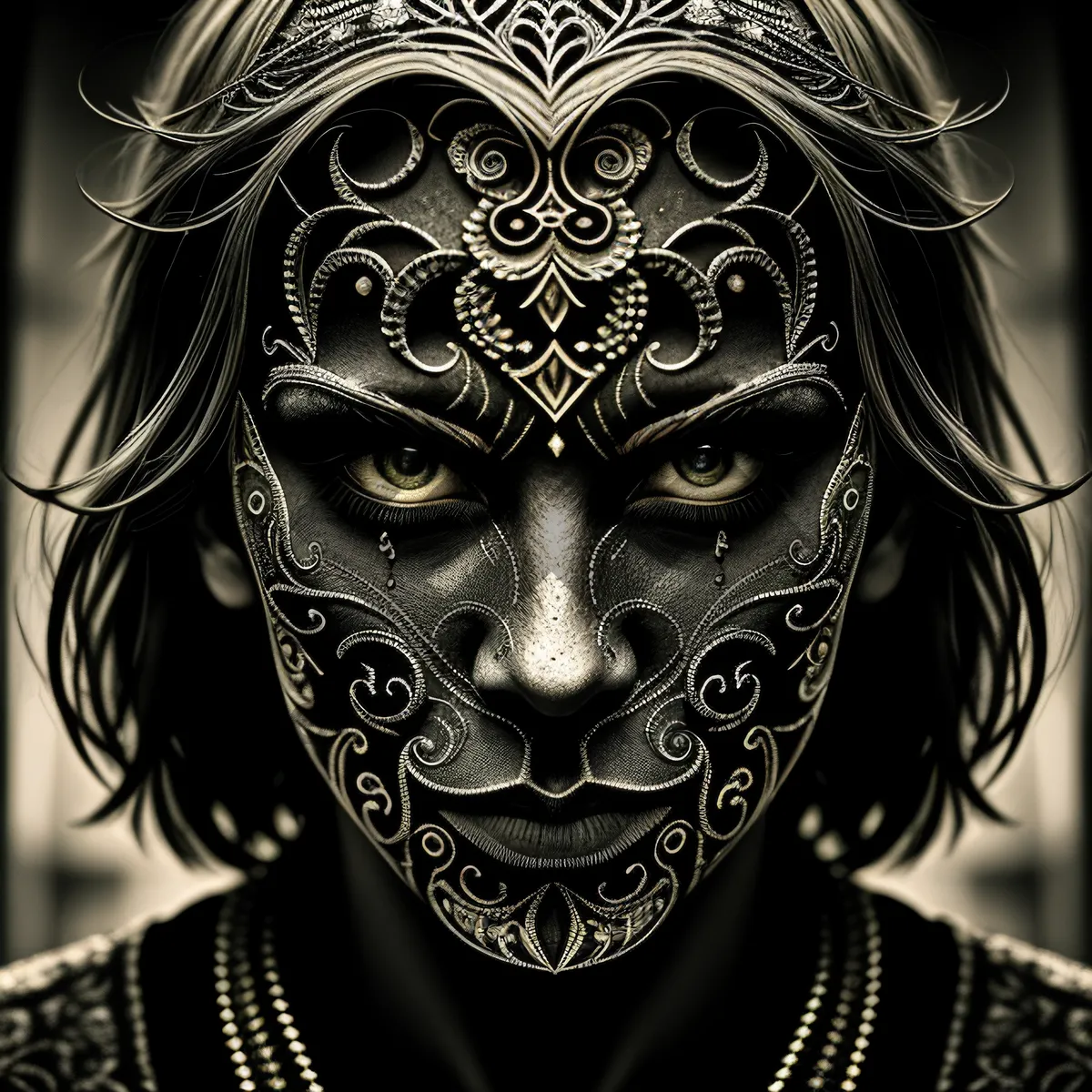 Picture of Golden Mask: Intricate Artistic Face Covering