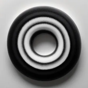 ElastiCoil: Black Circular Spring Structure