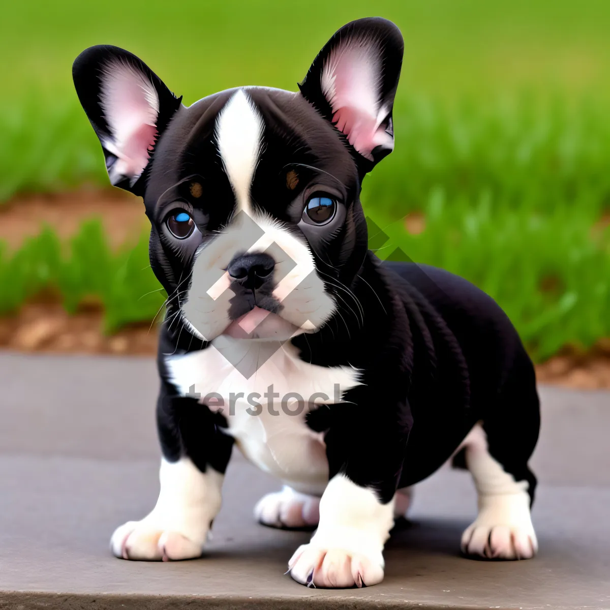 Picture of Adorable Bulldog Puppy - Purebred Canine Friend