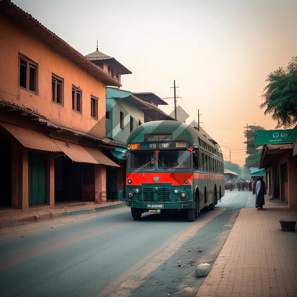 Picture of City Ambulance on Busy Highway