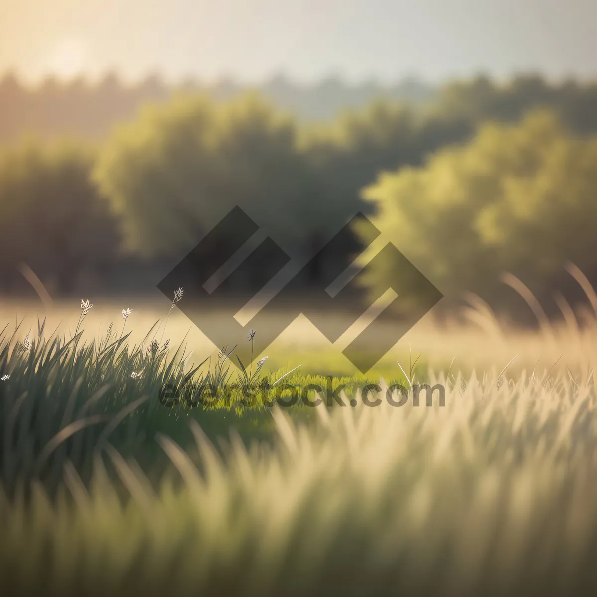 Picture of Golden Wheat Field Under Summer Sky