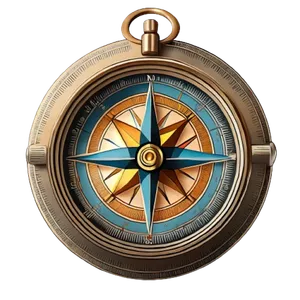 Antique Pirate Compass: Navigational Instrument for Old Travelers