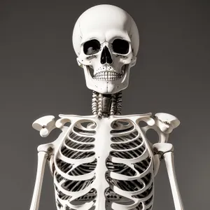 Spooky Skull Anatomy Pose in 3D