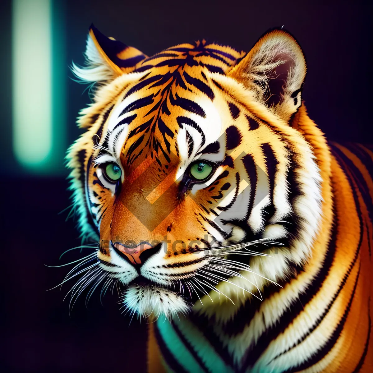 Picture of Fierce Predator: Majestic Tiger with Striking Stripes