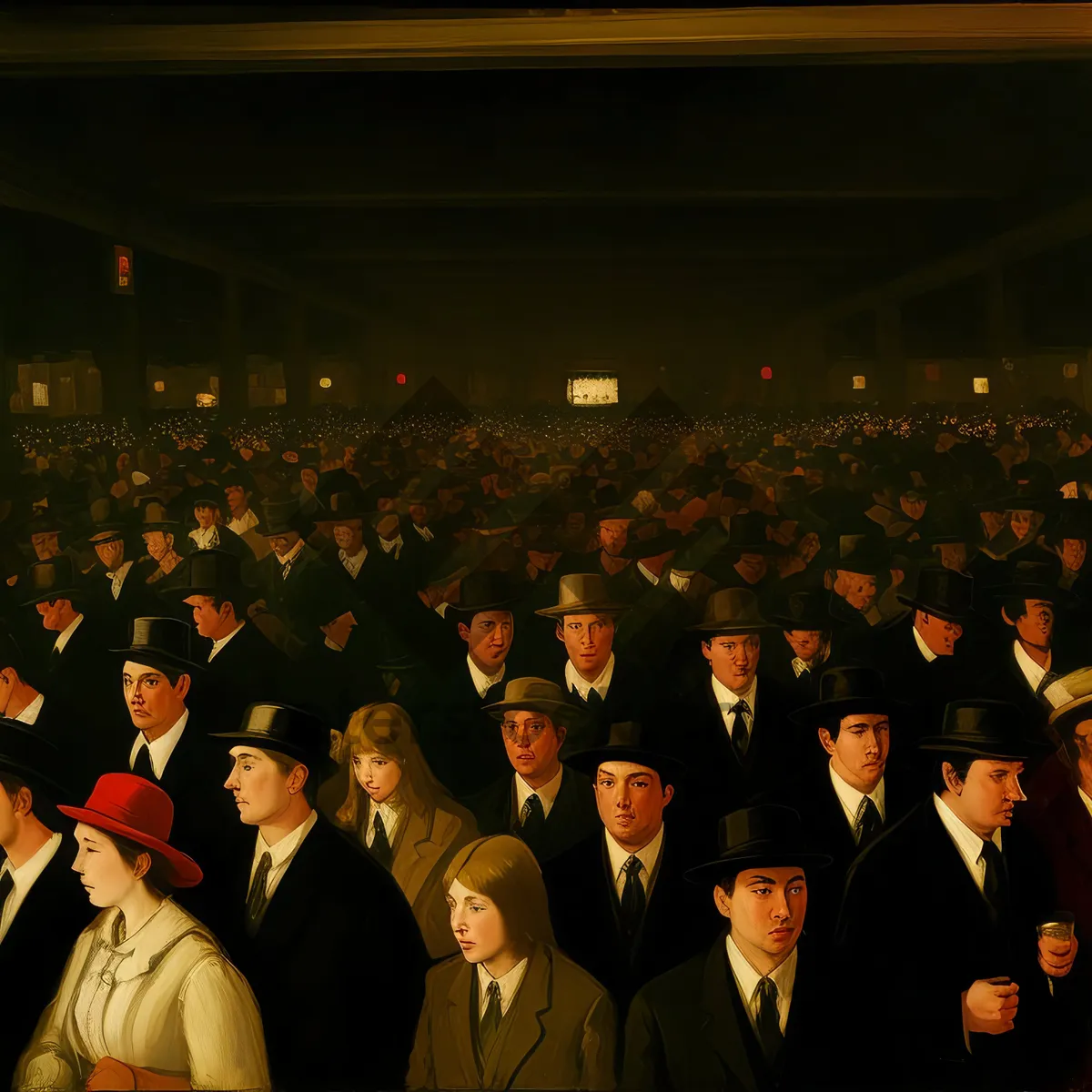 Picture of Smiling Businessmen on Stage