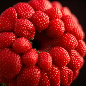 Juicy Summer Berries: Raspberries and Strawberries