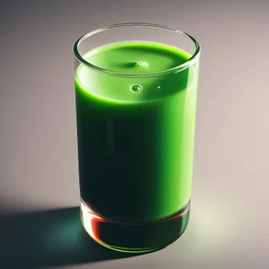 Refreshing Vodka Cocktail in Glass with Fruit