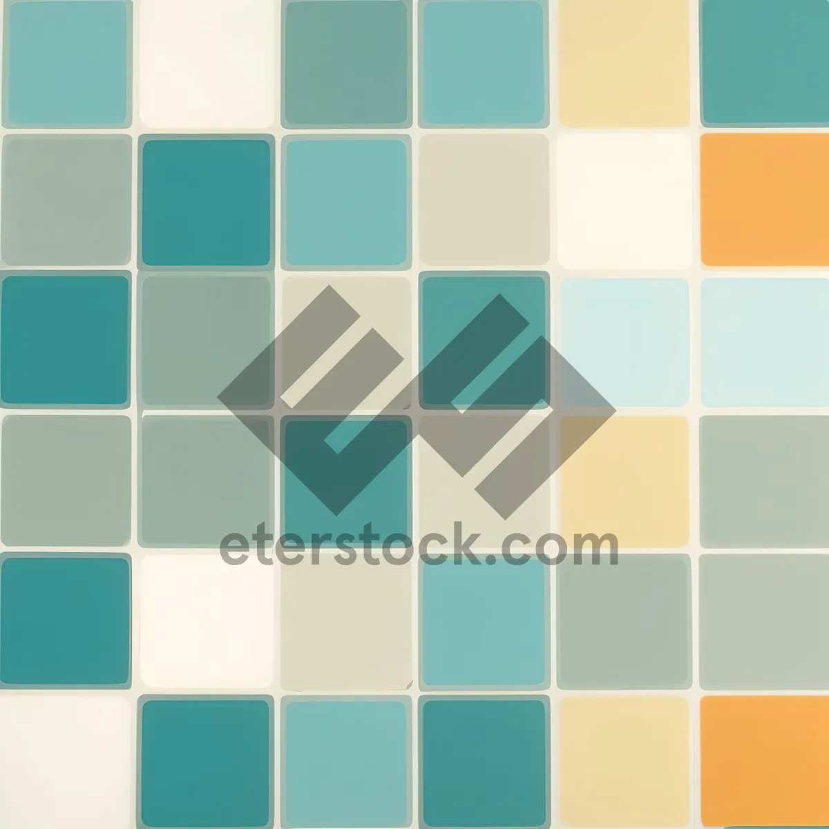 Picture of Colorful Geometric Mosaic Tile Pattern Design