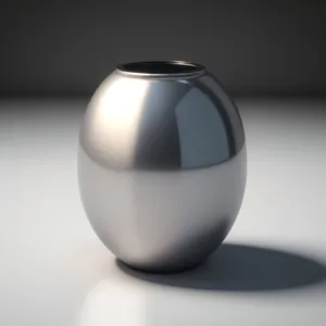 Shiny Glass Egg Sphere - 3D Symbol