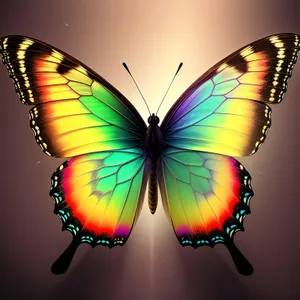 Colorful Butterfly Wing in Summer Design