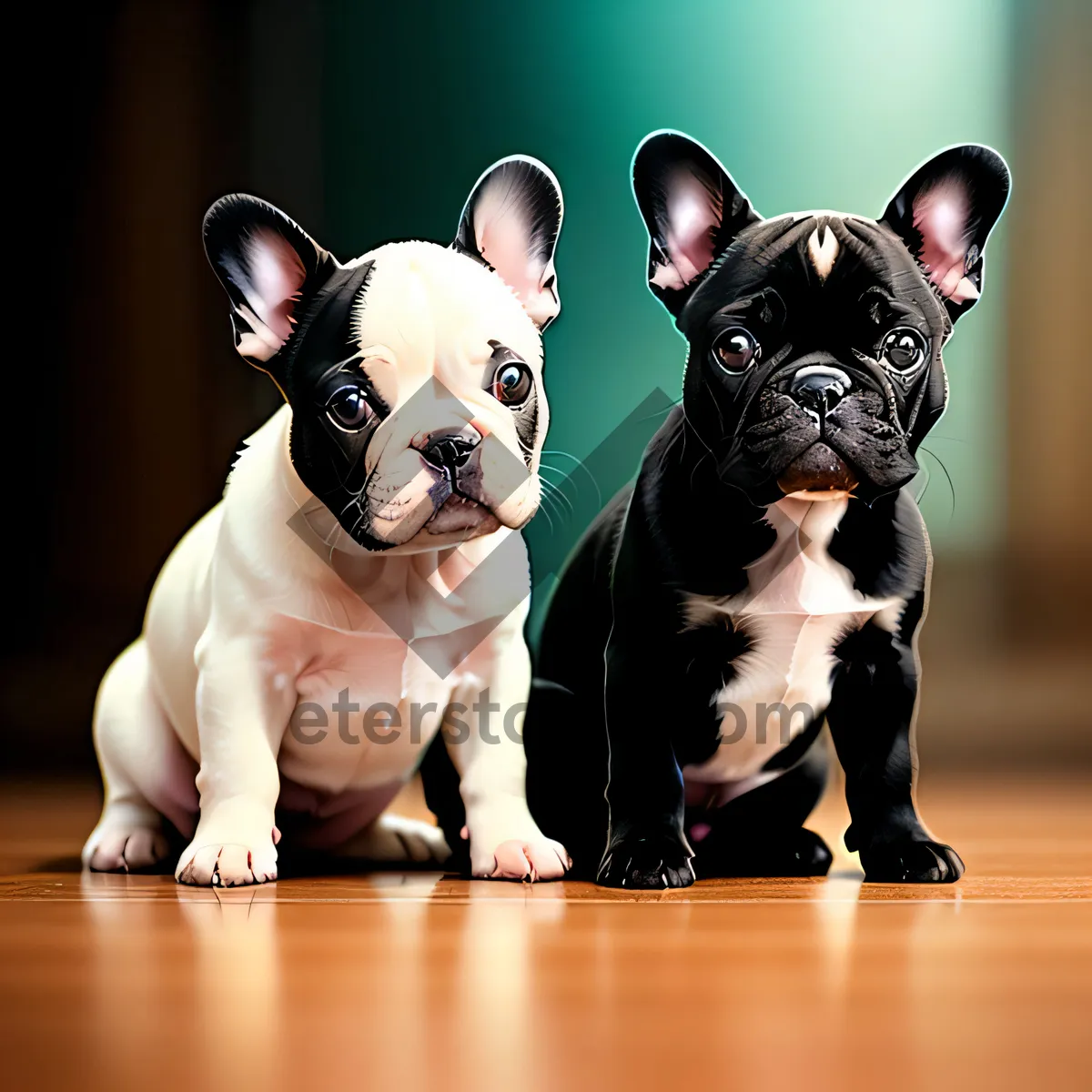 Picture of Adorable Bulldog Puppy with Wrinkles: A Cute Canine Companion