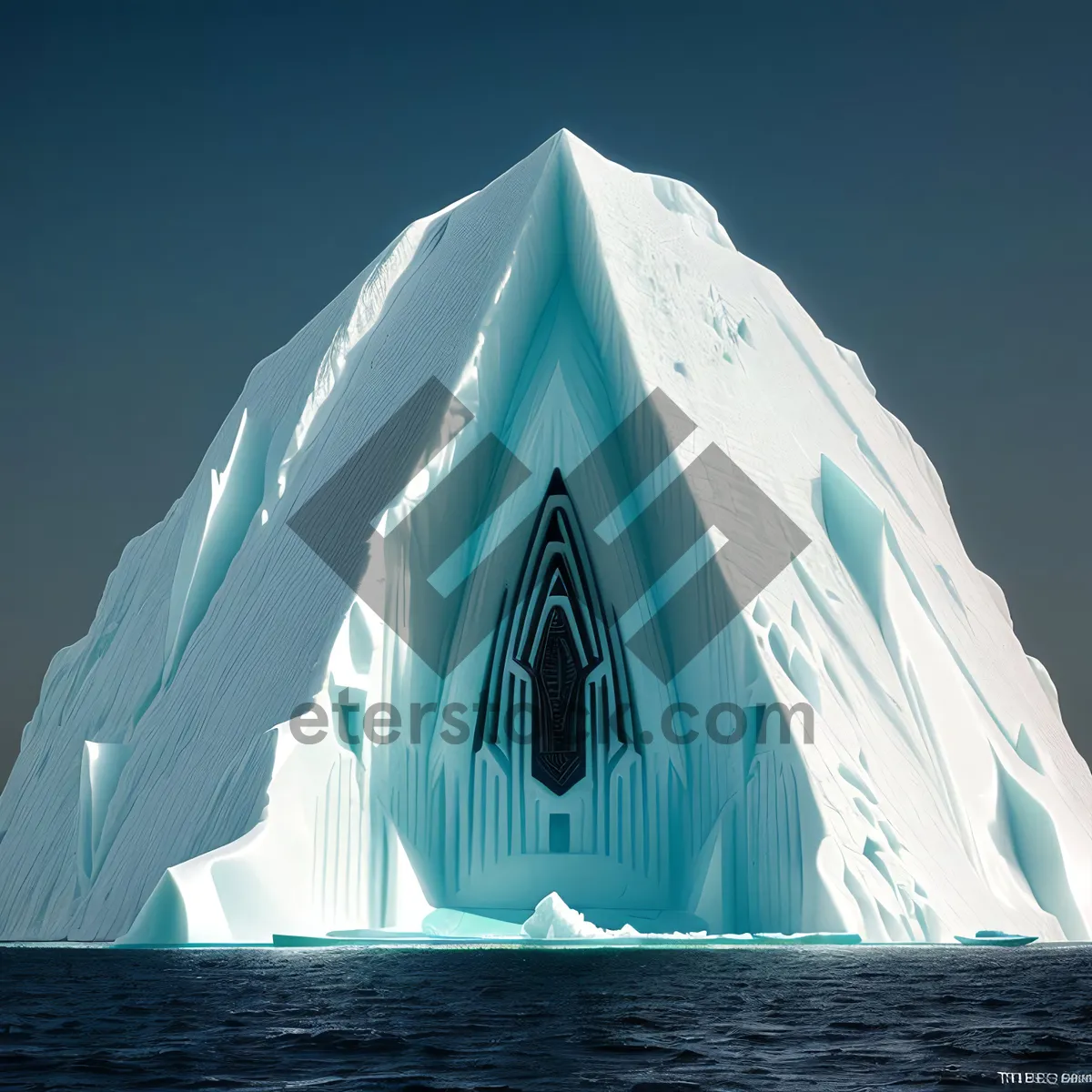 Picture of Sailing Schooner Amidst Serene Ocean Landscape