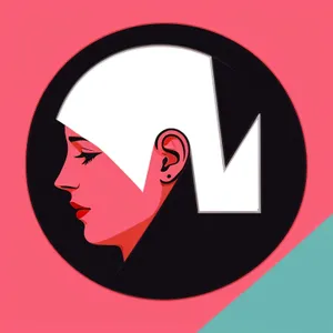 Round Silhouette Graphic Icon