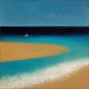 Turquoise Waves in Sunny Paradise