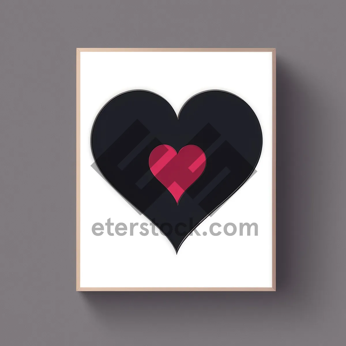 Picture of Heart-shaped Love Icon - Valentine's Day Graphic Design