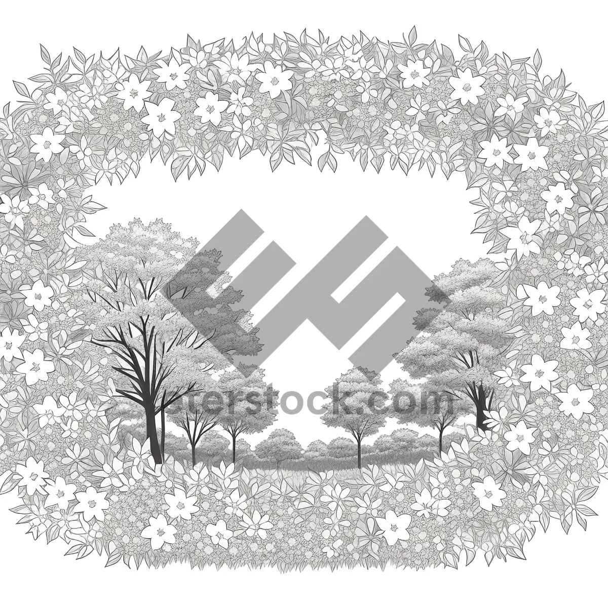 Picture of Festive Winter Snowflake Greeting Card Design