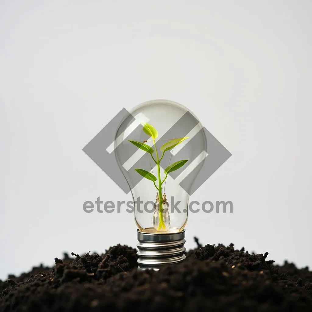 Picture of innovative energy-efficient light bulb technology