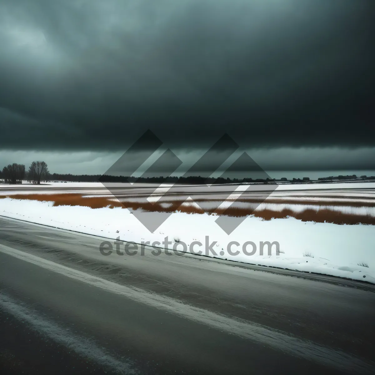 Picture of Scenic Highway Drive through Mountainous Landscape