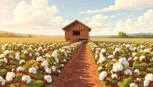 Temple in the Countryside with Beautiful Flowers
