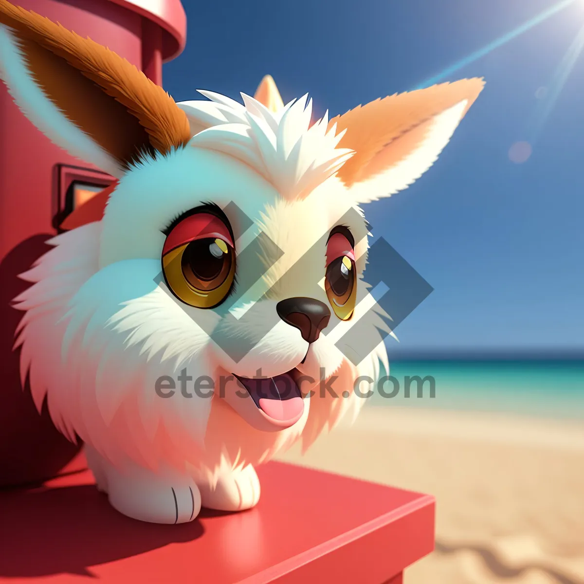 Picture of Joyful Cartoon Animal Artwork - Cute and Playful Graphics