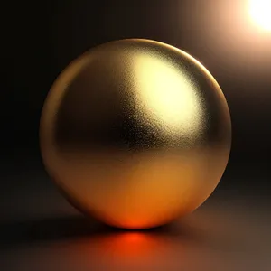 Gleaming Glass Egg Icon with Shiny Reflection