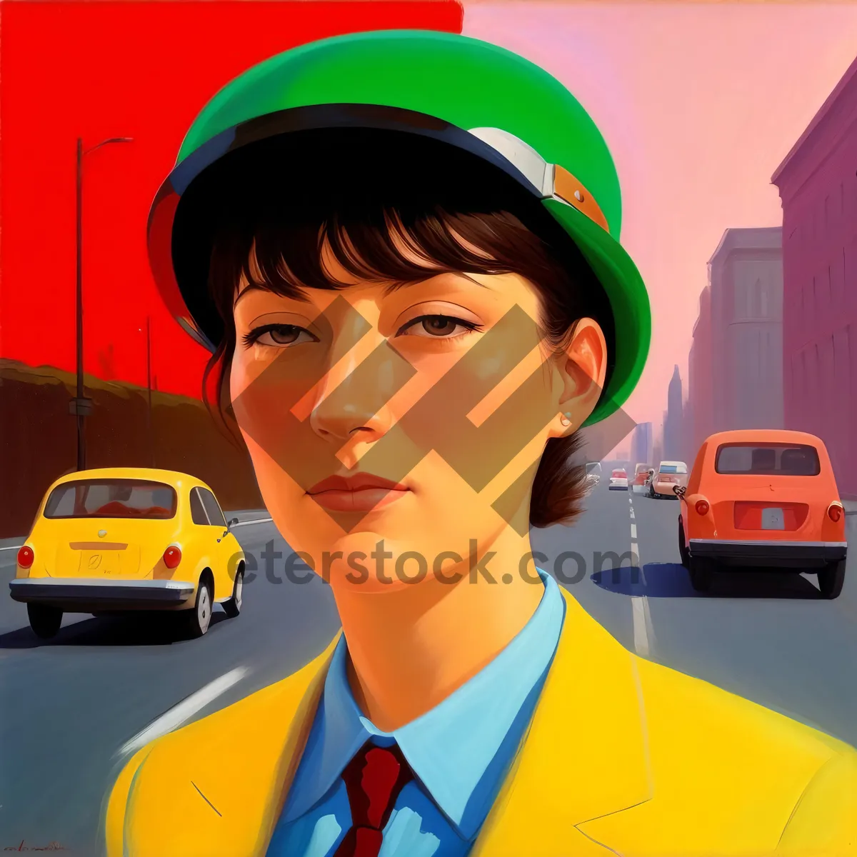 Picture of Smiling Male Architect in Construction Helmet