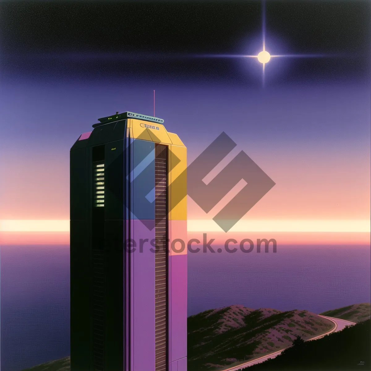 Picture of Urban Skyline: Modern Cityscape with Tall Skyscrapers