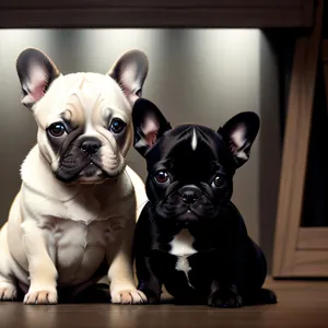 Charmingly wrinkled Bulldog Puppy that is absolutely endearing