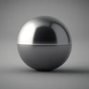 Glossy Glass Sphere Satellite Icon