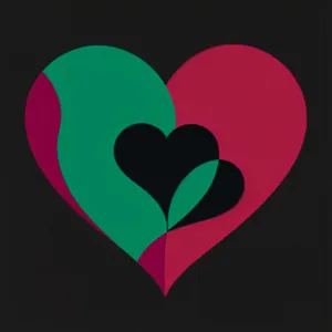 Romantic Heart Symbol for Valentine's Day