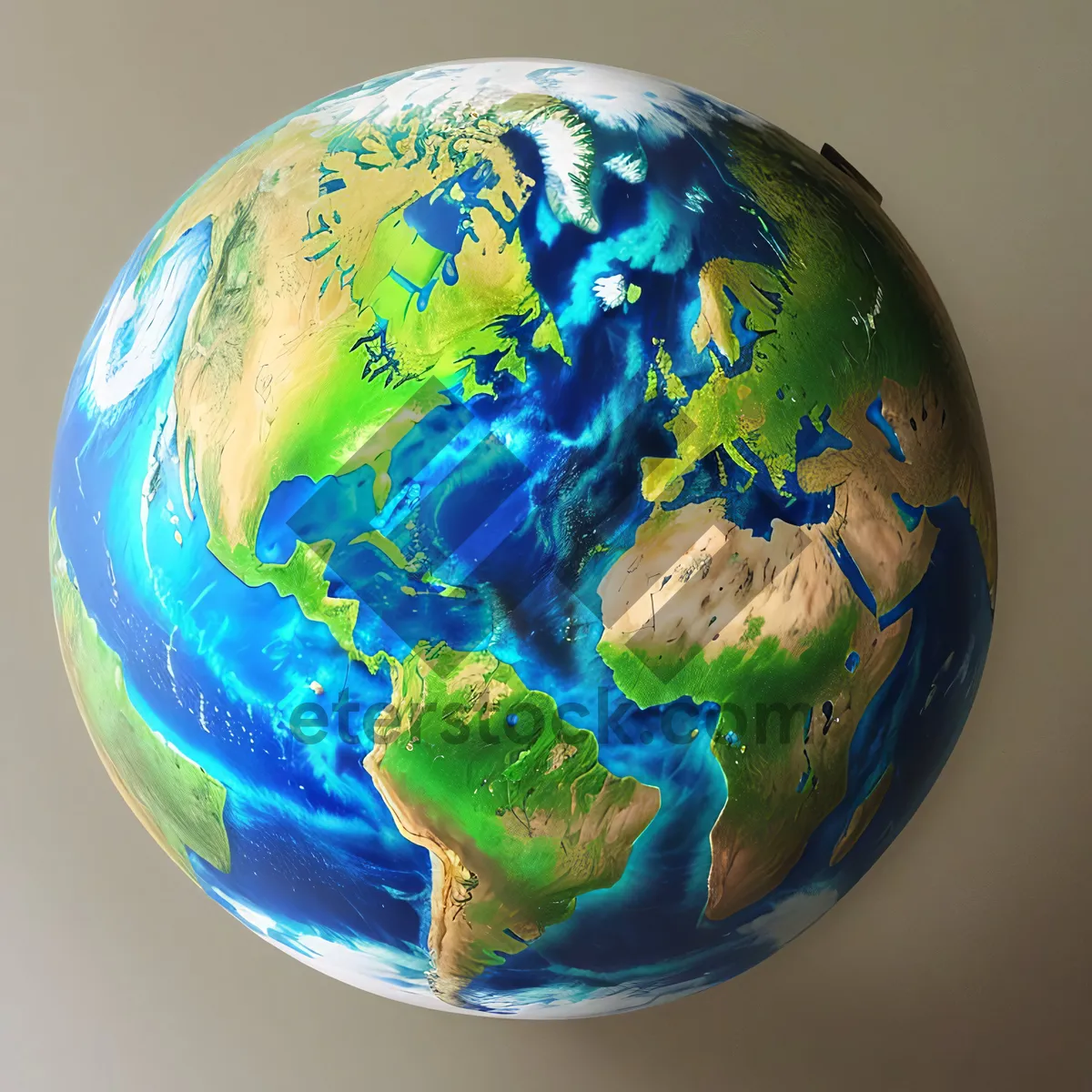 Picture of 3D Earth Globe Planet Map Continent Oceansphere Egg Candy