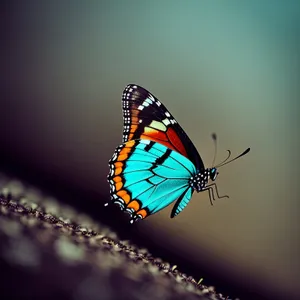 Vibrant Monarch Butterfly in Colorful Garden