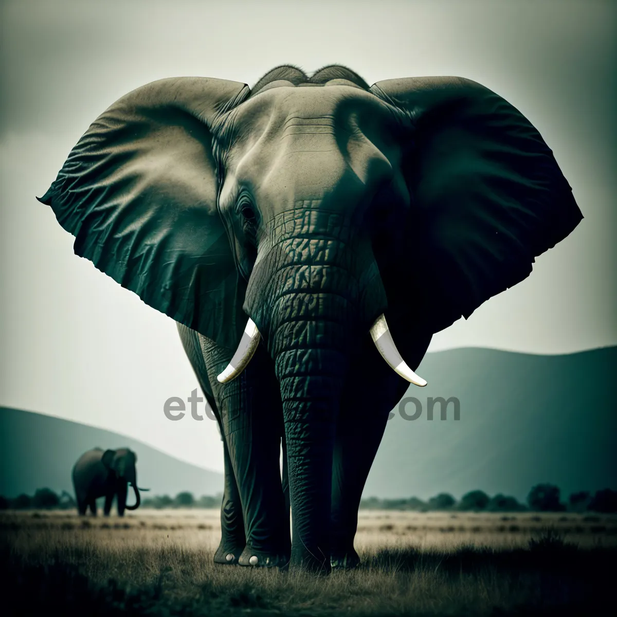 Picture of Savanna's Magnificent Five: Endangered Elephants in Conservation.