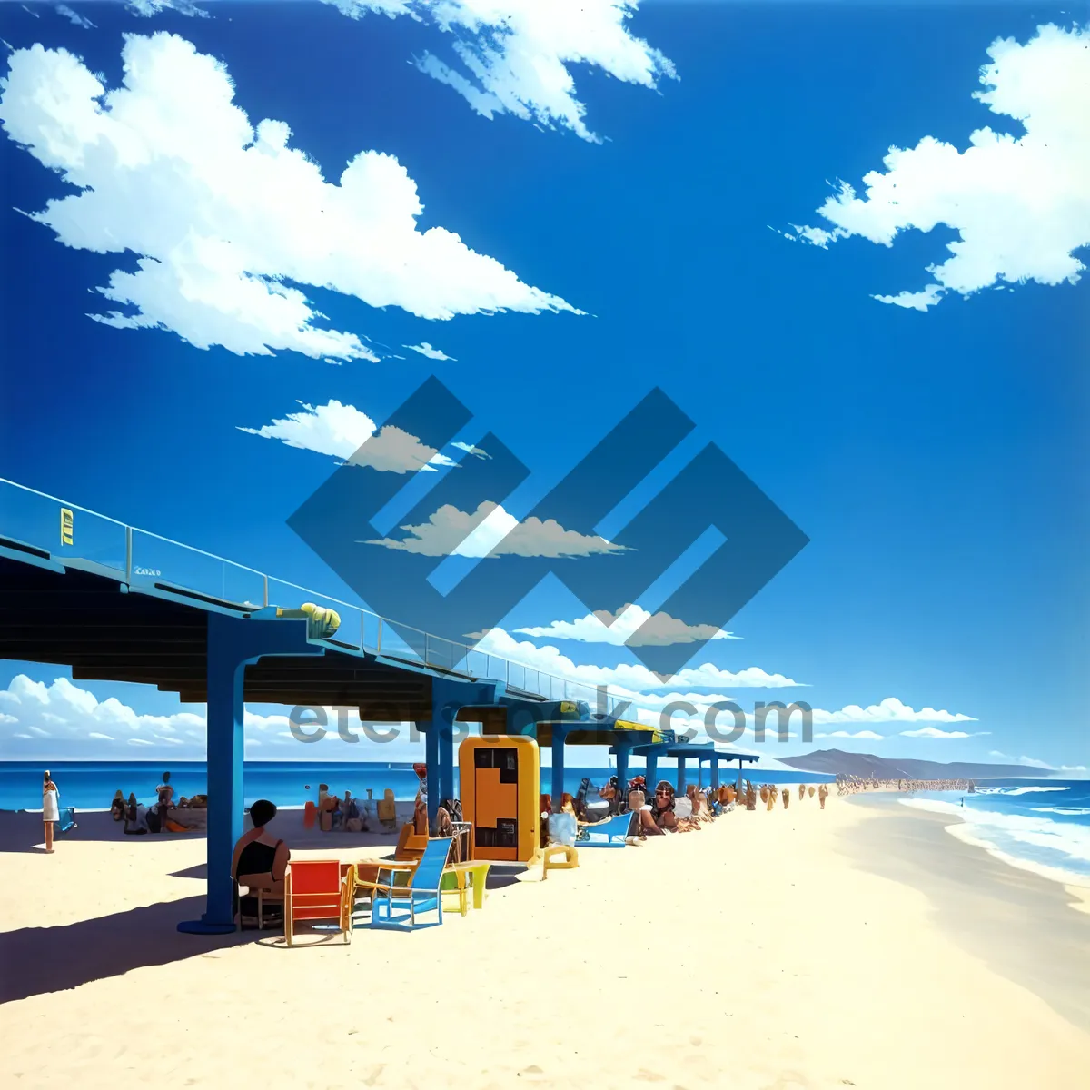 Picture of Turquoise Waters and Sandy Beach Paradise