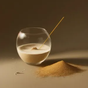 Hot tea in glass cup with saucer