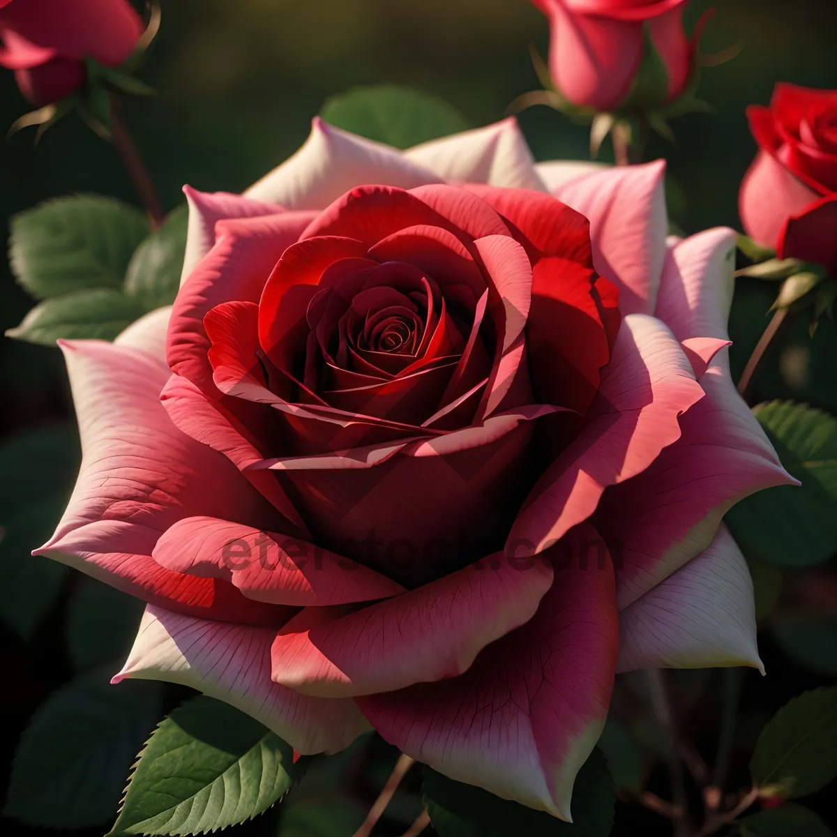 Picture of Romantic Pink Camellia Bouquet for Valentine's Day Gift.
