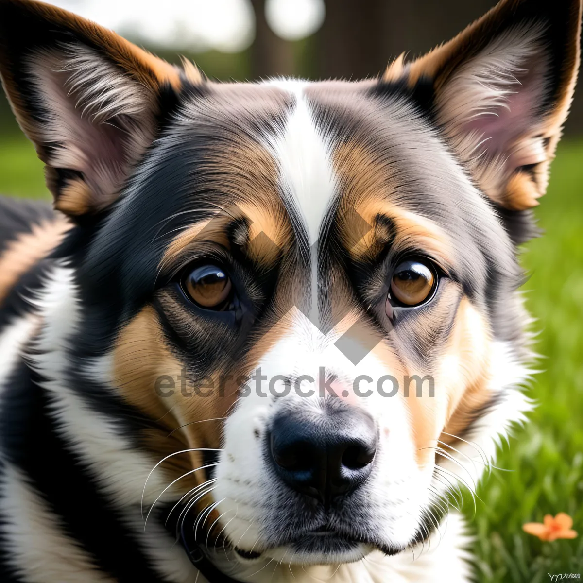 Picture of Adorable Canine Companion: Border Collie Shepherd Dog