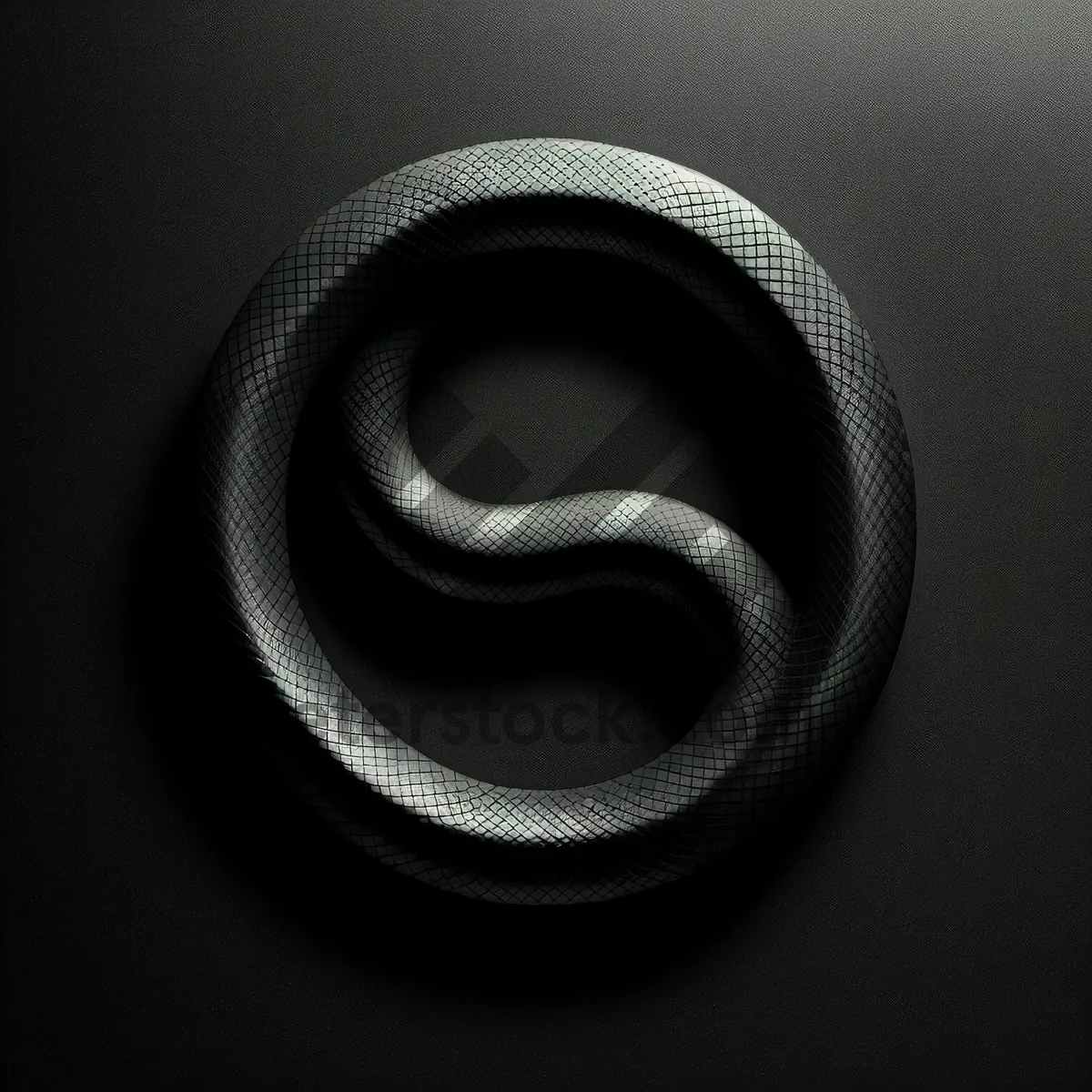 Picture of Night Snake's Enigmatic Swirls: Captivating Abstract Fractal Design.