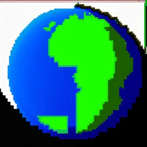 Digital Gradient Map of National Borders and States