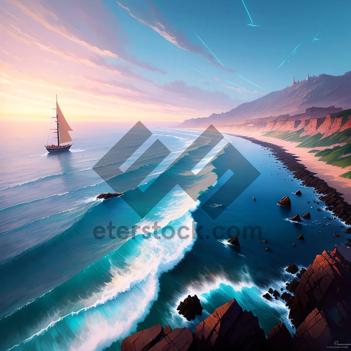 Picture of Serenity by the Seashore