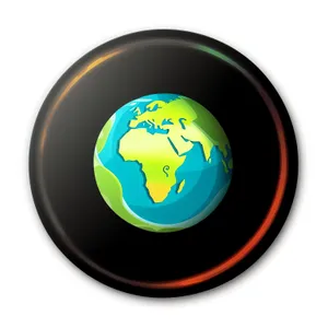 Round glossy web buttons set for push action.