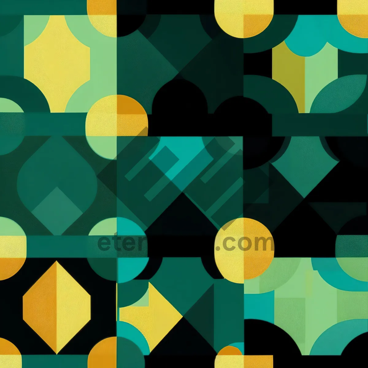 Picture of Colorful Geometric Tile Design Wallpaper.