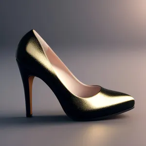 Black Leather Stiletto Heels - Elegant Footwear
