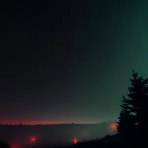 Sunset Illuminating Celestial Landscape with Dramatic Clouds