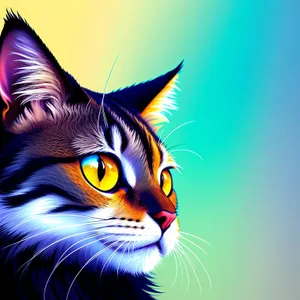 Whiskers and Paws: A Feline Art Masterpiece