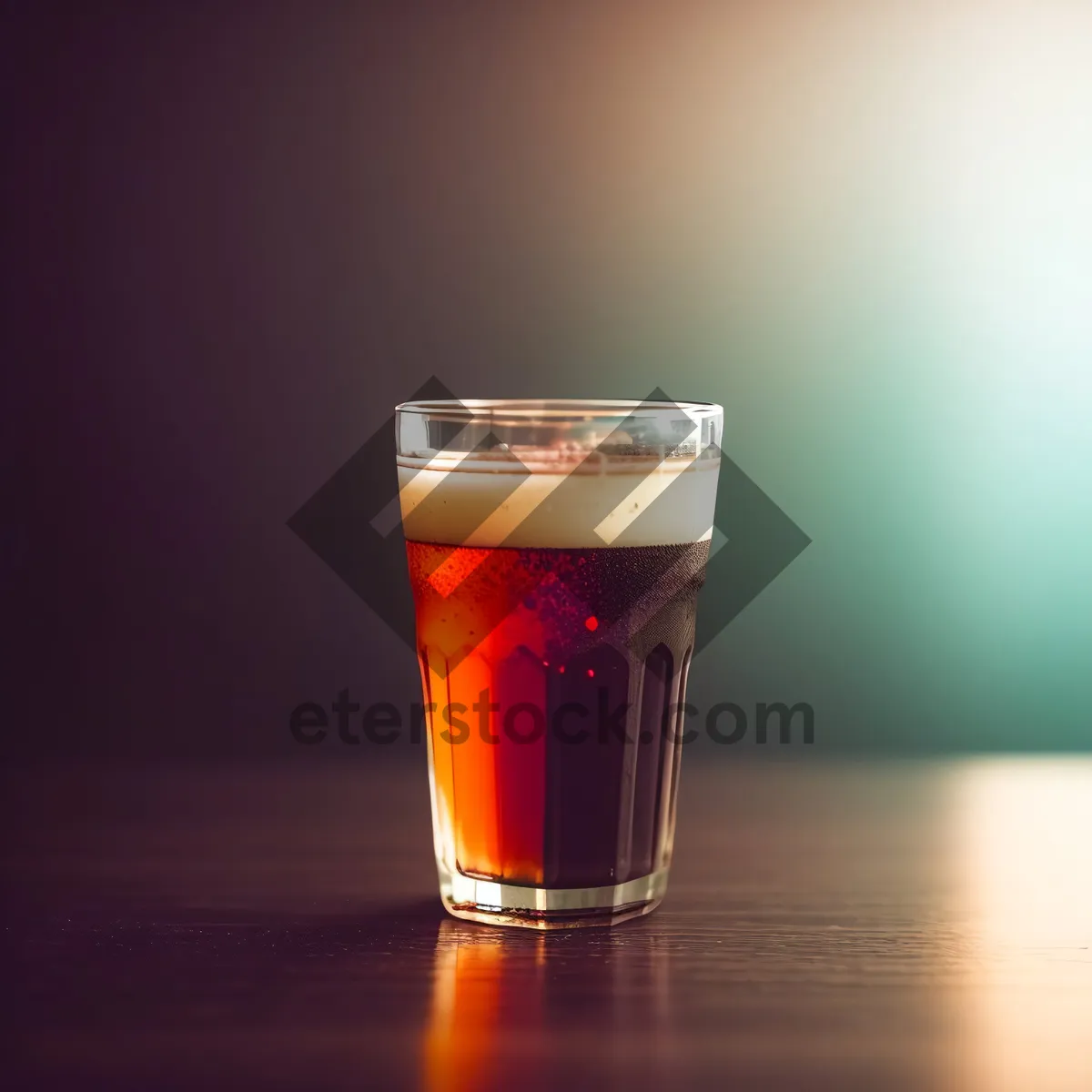 Picture of Frothy Lager in Beer Glass