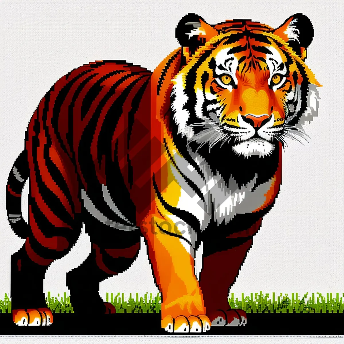 Picture of Wild Tiger Stripes on Safari