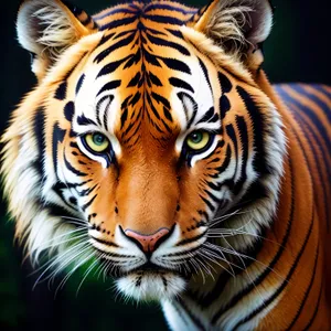 Fierce Tiger Stalking in the Jungle