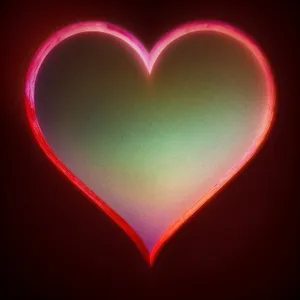 Romantic Heart Valentine's Day Icon - Love in Foil