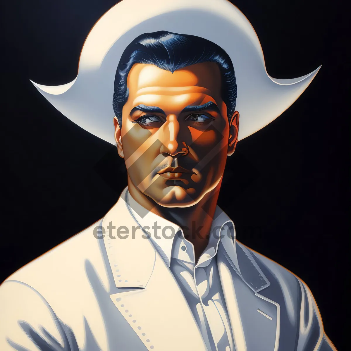 Picture of Smiling Male Doctor in Professional Uniform with Stethoscope